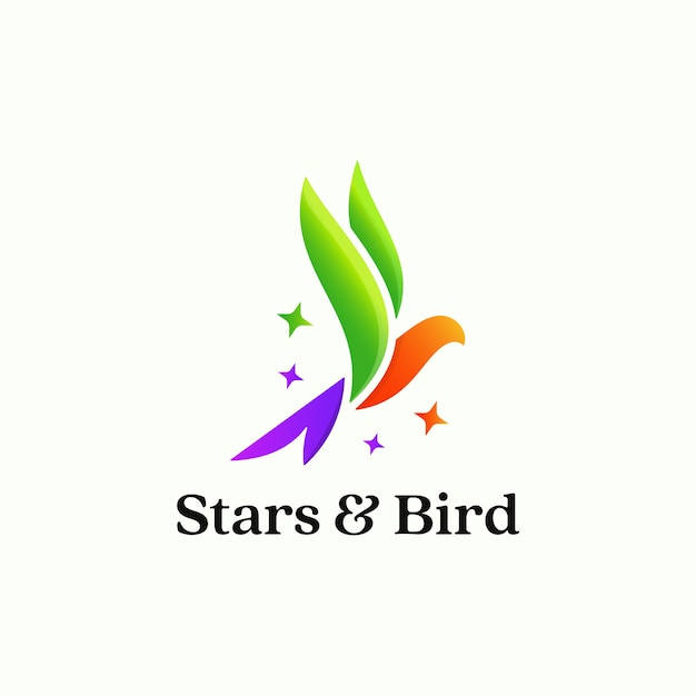 Download Free Colorful Clean Bird Logo Design Premium Vector Use our free logo maker to create a logo and build your brand. Put your logo on business cards, promotional products, or your website for brand visibility.