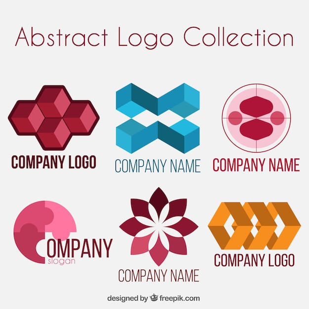 Download Free Colorful Collection Of Abstract Logos Free Vector Use our free logo maker to create a logo and build your brand. Put your logo on business cards, promotional products, or your website for brand visibility.