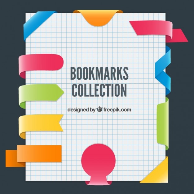 Download Colorful collection of bookmarks Vector | Free Download