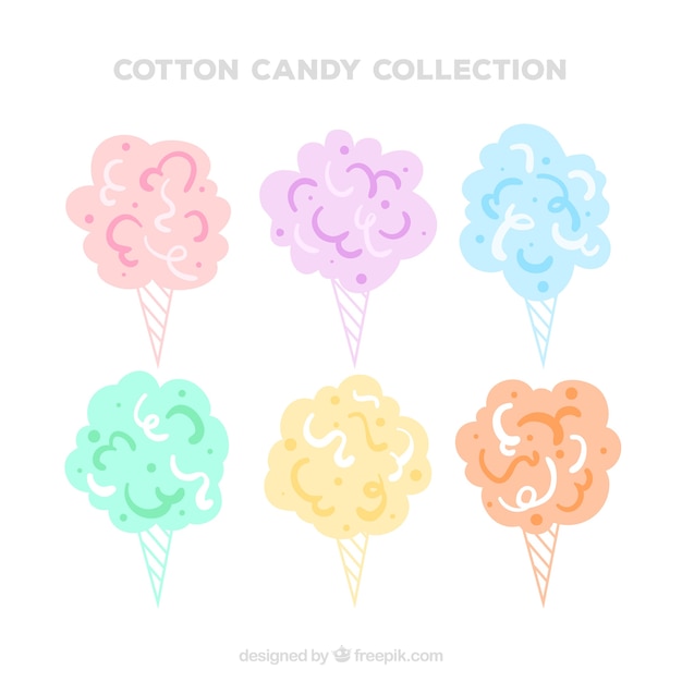 Colorful cotton candy pack