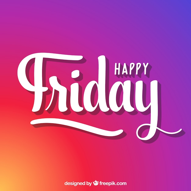 Free Vector | Colorful defocused background of happy friday