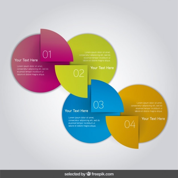 Colorful diagram infographic Vector Free Download