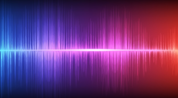 Premium Vector | Colorful digital sound wave background