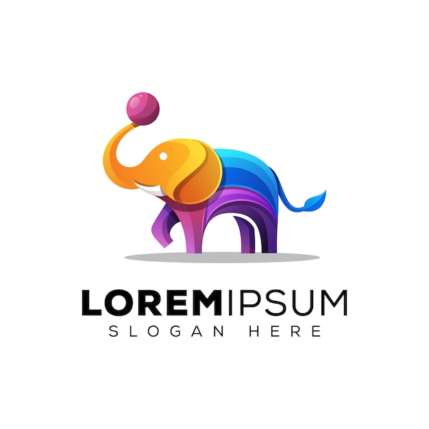 Download Free Colorful Elephant Playing Ball Logo Premium Vector Use our free logo maker to create a logo and build your brand. Put your logo on business cards, promotional products, or your website for brand visibility.