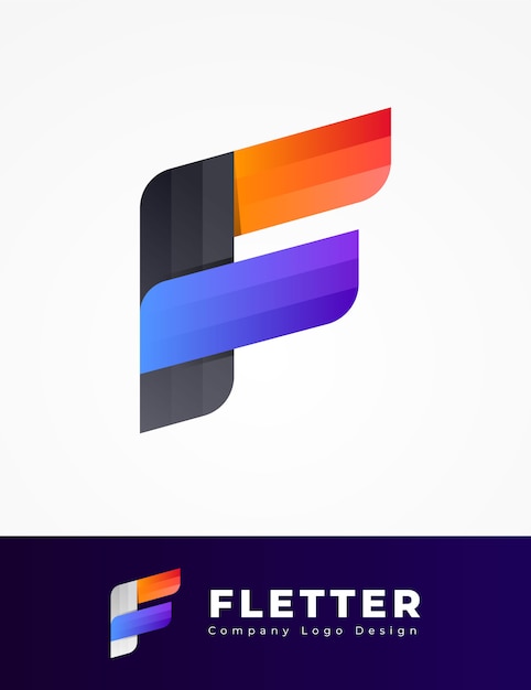 Download Free Colorful F Letter Logo Design Premium Vector Use our free logo maker to create a logo and build your brand. Put your logo on business cards, promotional products, or your website for brand visibility.