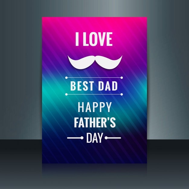 Colorful father\'s day card