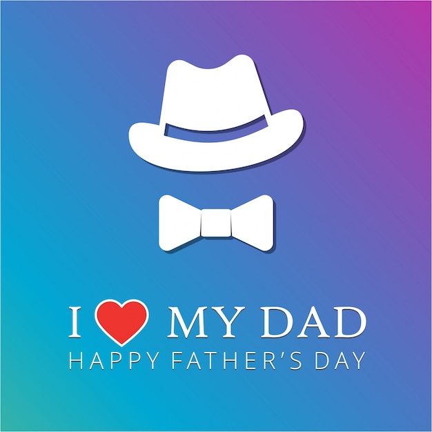 Colorful father's day design