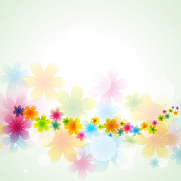 Download Colorful floral background Vector | Free Download