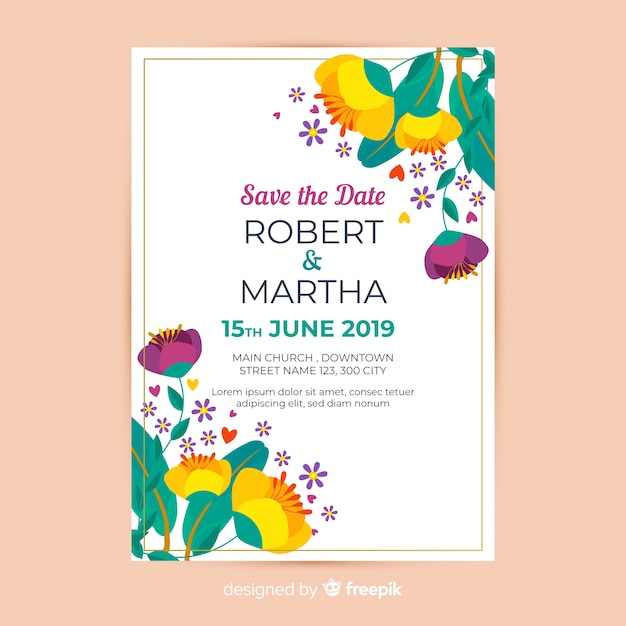 Rainbow Wedding Invitations Templates 8