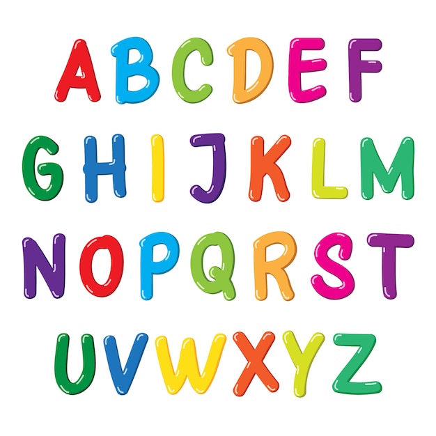 Colorful Letters Font
