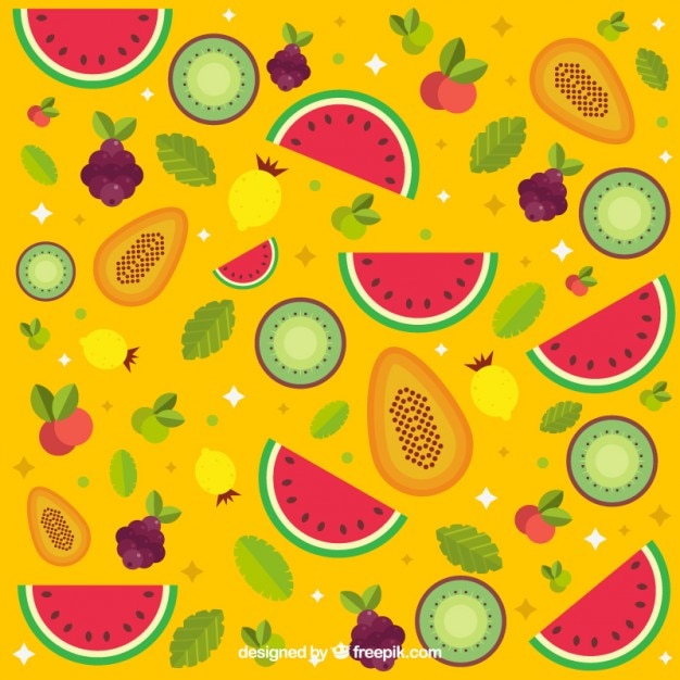 free-vector-colorful-fruits-background