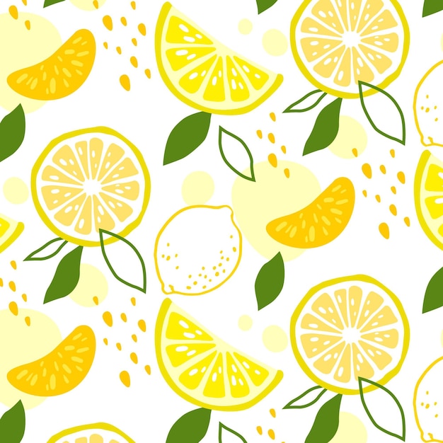 Colorful fruits pattern | Free Vector