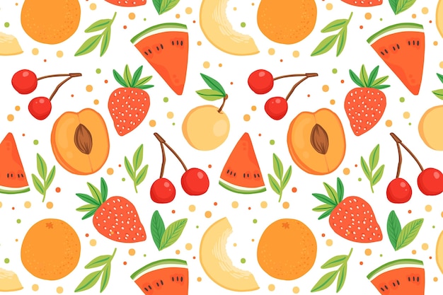 Colorful Fruits Pattern