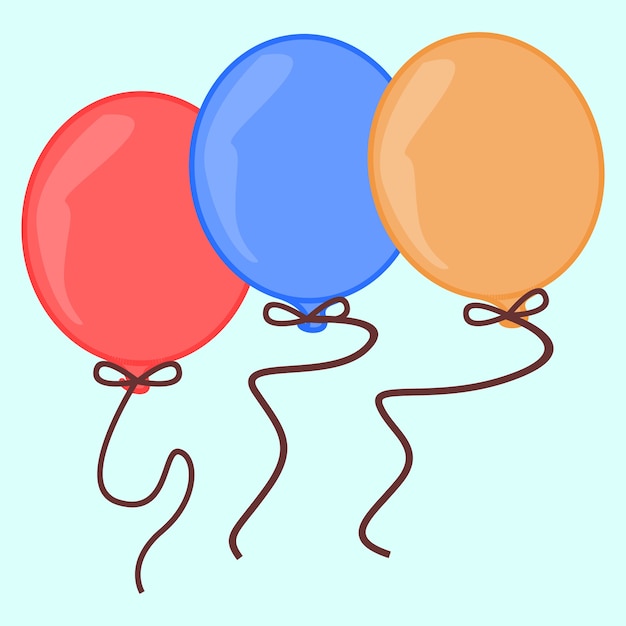 Premium Vector | Colorful fun party balloons vector illustration