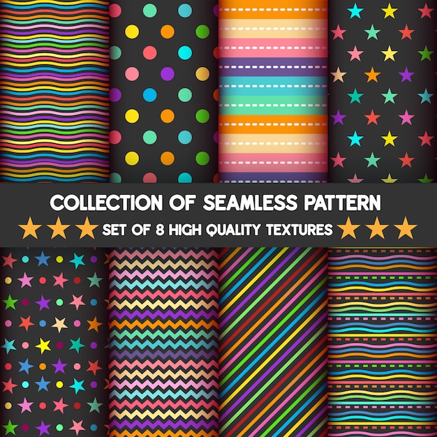 Colorful and geometric seamless pattern Premium Vector