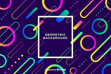 Free Vector | Colorful geometric shapes background