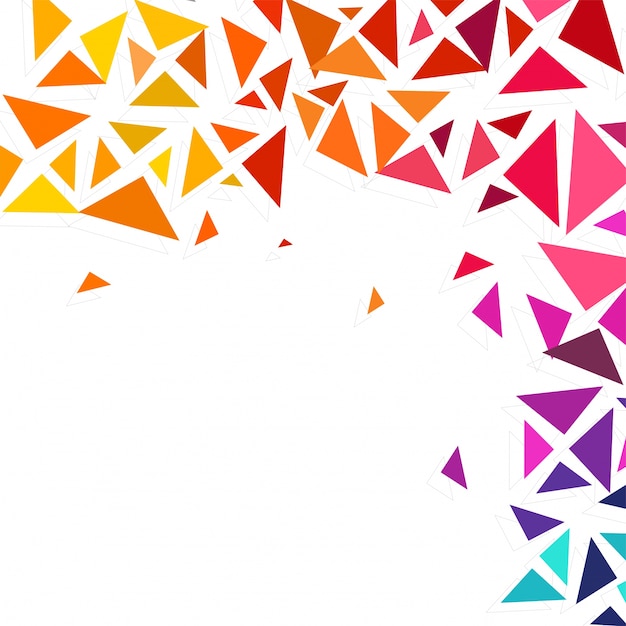 Free Vector | Colorful geometric triangles decorated abstract ...