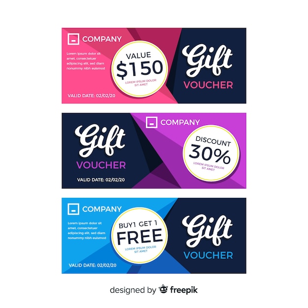 Download Free Colorful Gift Voucher Free Vector Use our free logo maker to create a logo and build your brand. Put your logo on business cards, promotional products, or your website for brand visibility.