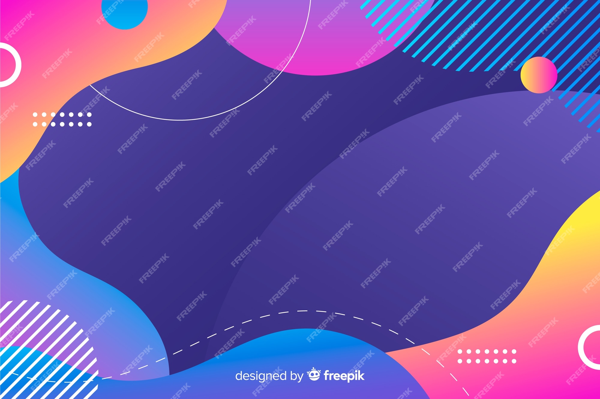 Free Vector | Colorful gradient liquid shapes background