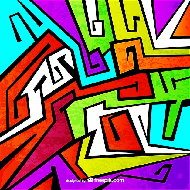 Colorful graffiti vector