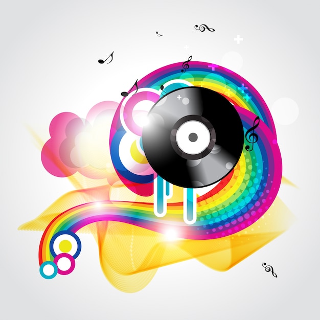 Free Vector | Colorful Groovy Music Background