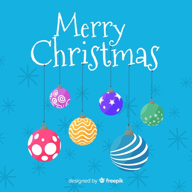 Free Vector | Colorful hand drawn christmas ball collection