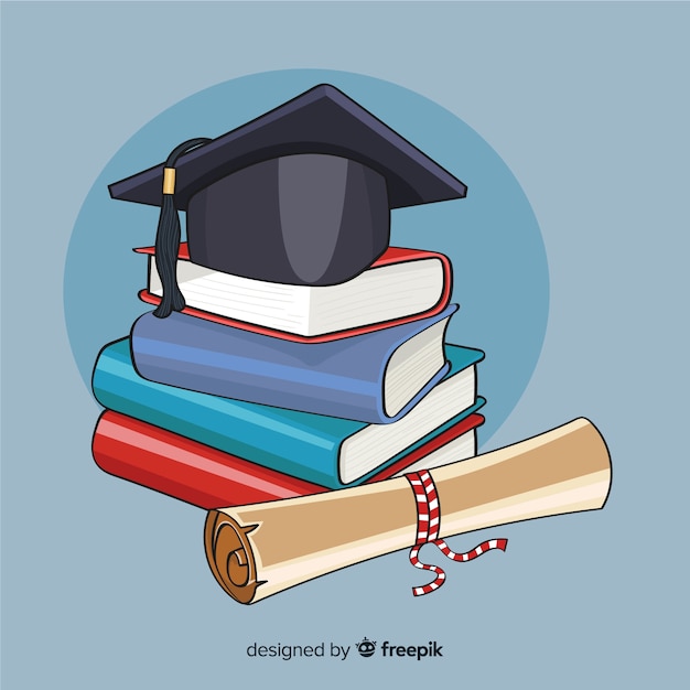 Colorful hand drawn education concept Free Vector