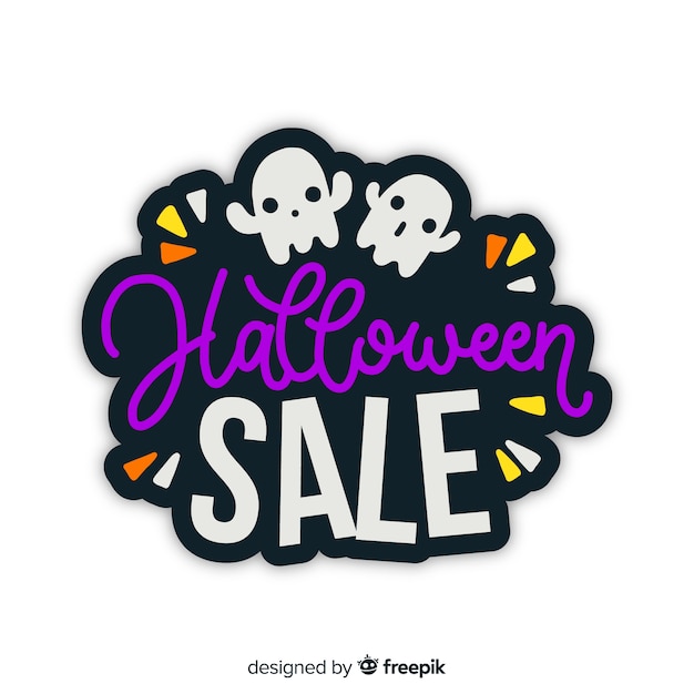 Free Vector | Colorful hand drawn halloween sale