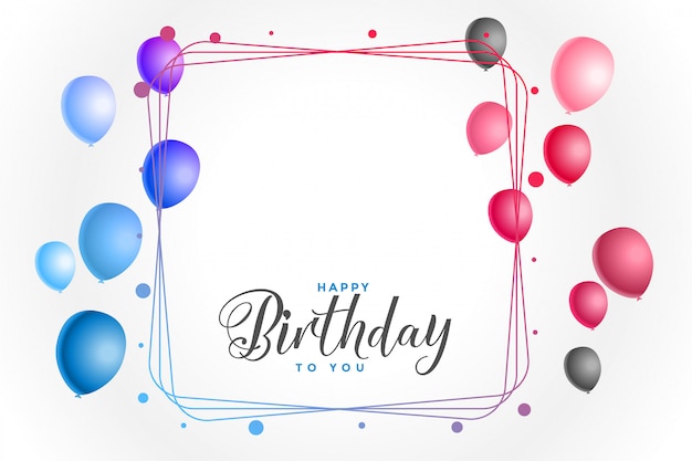 Free Vector Colorful Happy Birthday Background