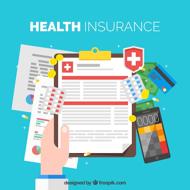 Colorful health insurance concept