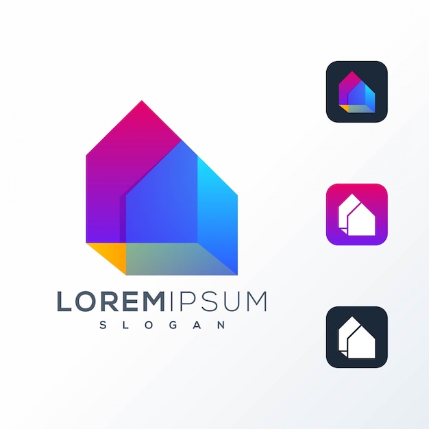 Download Free Colorful Home Logo Design Premium Vector Use our free logo maker to create a logo and build your brand. Put your logo on business cards, promotional products, or your website for brand visibility.