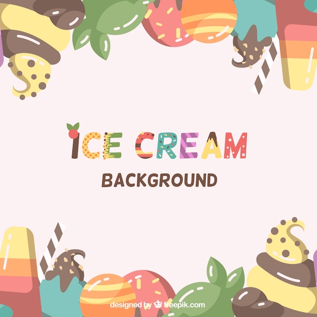 free-vector-colorful-ice-cream-background