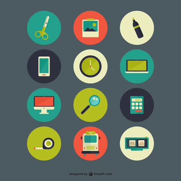 Colorful Icons Pack Vector | Free Download