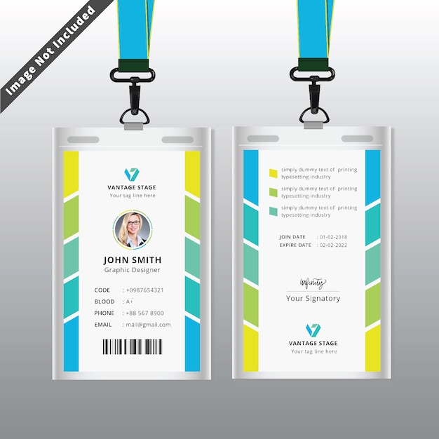 Download Free Colorful Id Card Premium Vector Use our free logo maker to create a logo and build your brand. Put your logo on business cards, promotional products, or your website for brand visibility.