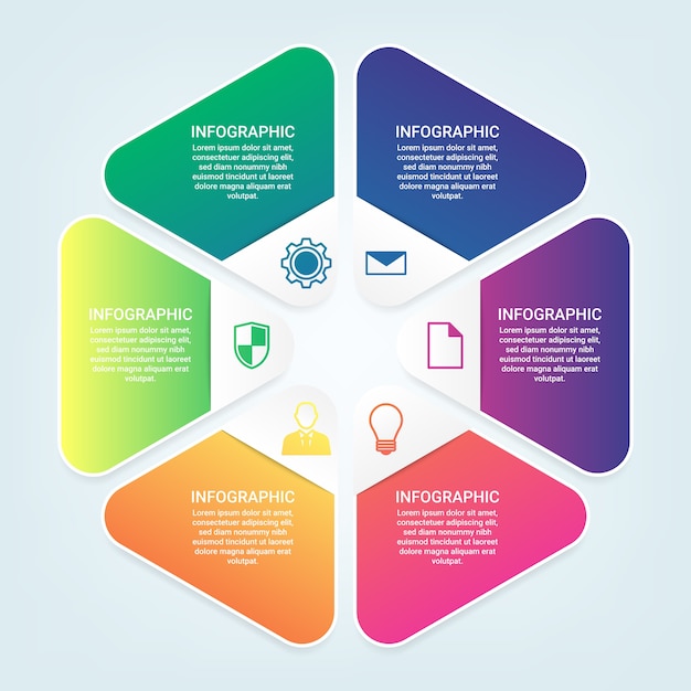 Premium Vector Colorful Infographic