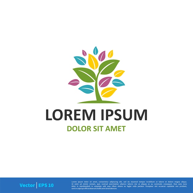 Download Free Colorful Leaves Tree Icon Vector Logo Template Premium Vector Use our free logo maker to create a logo and build your brand. Put your logo on business cards, promotional products, or your website for brand visibility.