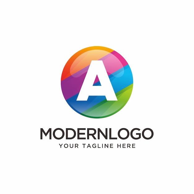 Download Free Colorful Letter A Logo With Circle Logo Premium Vector Use our free logo maker to create a logo and build your brand. Put your logo on business cards, promotional products, or your website for brand visibility.