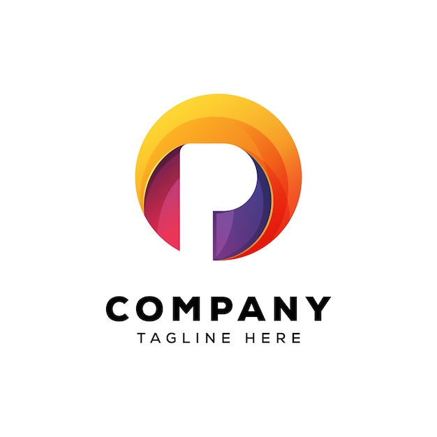 Download Free Colorful Letter P Circle Logo Template Premium Vector Use our free logo maker to create a logo and build your brand. Put your logo on business cards, promotional products, or your website for brand visibility.