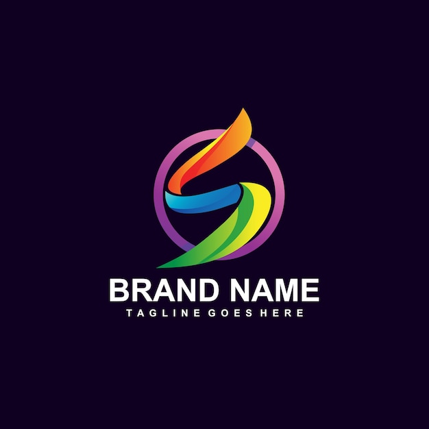 Premium Vector | Colorful letter s logo design