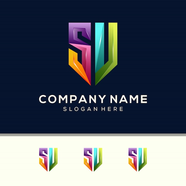 Premium Vector Colorful Letter S V Logo Design Template Premium Vector