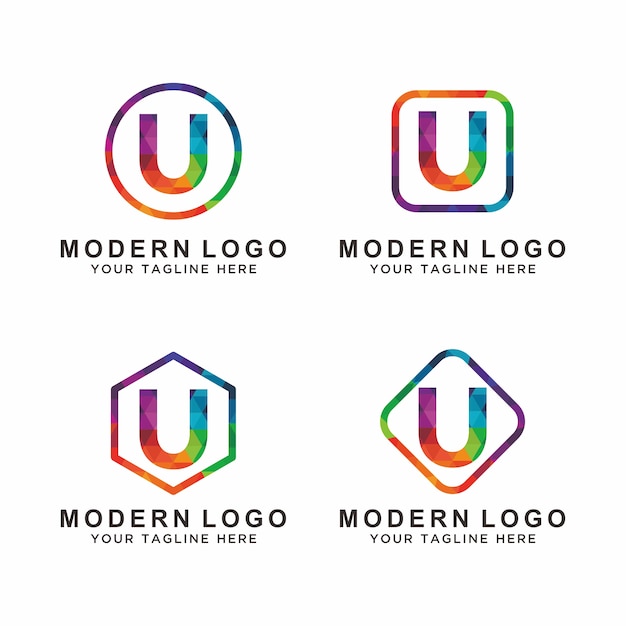 Download Free Colorful Letter U Logo Design Premium Vector Use our free logo maker to create a logo and build your brand. Put your logo on business cards, promotional products, or your website for brand visibility.