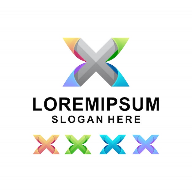 Download Free Colorful Letter X Logo Design Premium Premium Vector Use our free logo maker to create a logo and build your brand. Put your logo on business cards, promotional products, or your website for brand visibility.