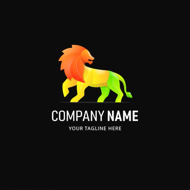 Download Free Colorful Lion Logo Design Gradient Style Animal Logo Premium Vector Use our free logo maker to create a logo and build your brand. Put your logo on business cards, promotional products, or your website for brand visibility.