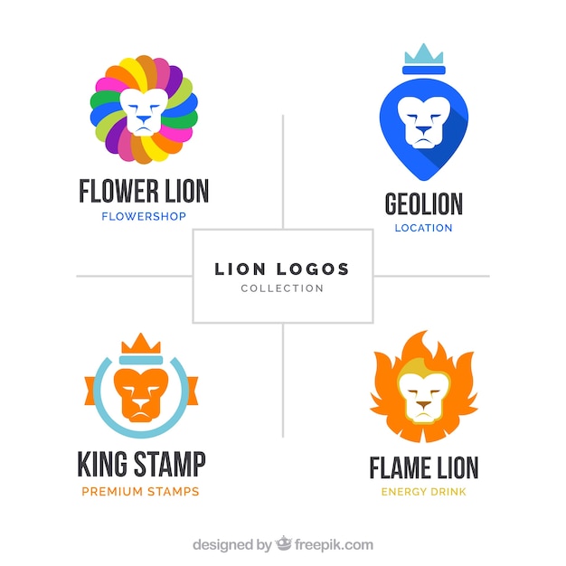 Download Free Download Free Colorful Lion Logos Vector Freepik Use our free logo maker to create a logo and build your brand. Put your logo on business cards, promotional products, or your website for brand visibility.