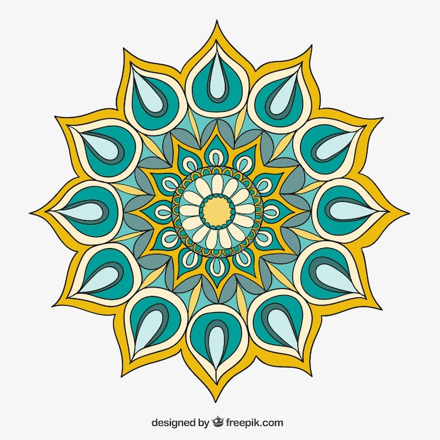 Download Colorful mandala Vector | Free Download