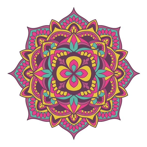 Download Colorful mandala | Premium Vector
