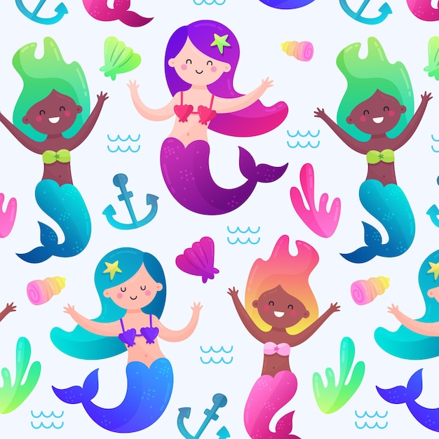 Free Free 202 Mermaid Pattern Svg Free SVG PNG EPS DXF File