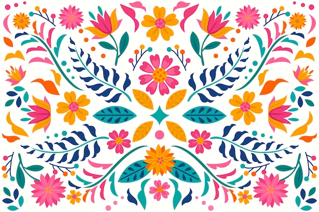 Colorful mexican background | Free Vector