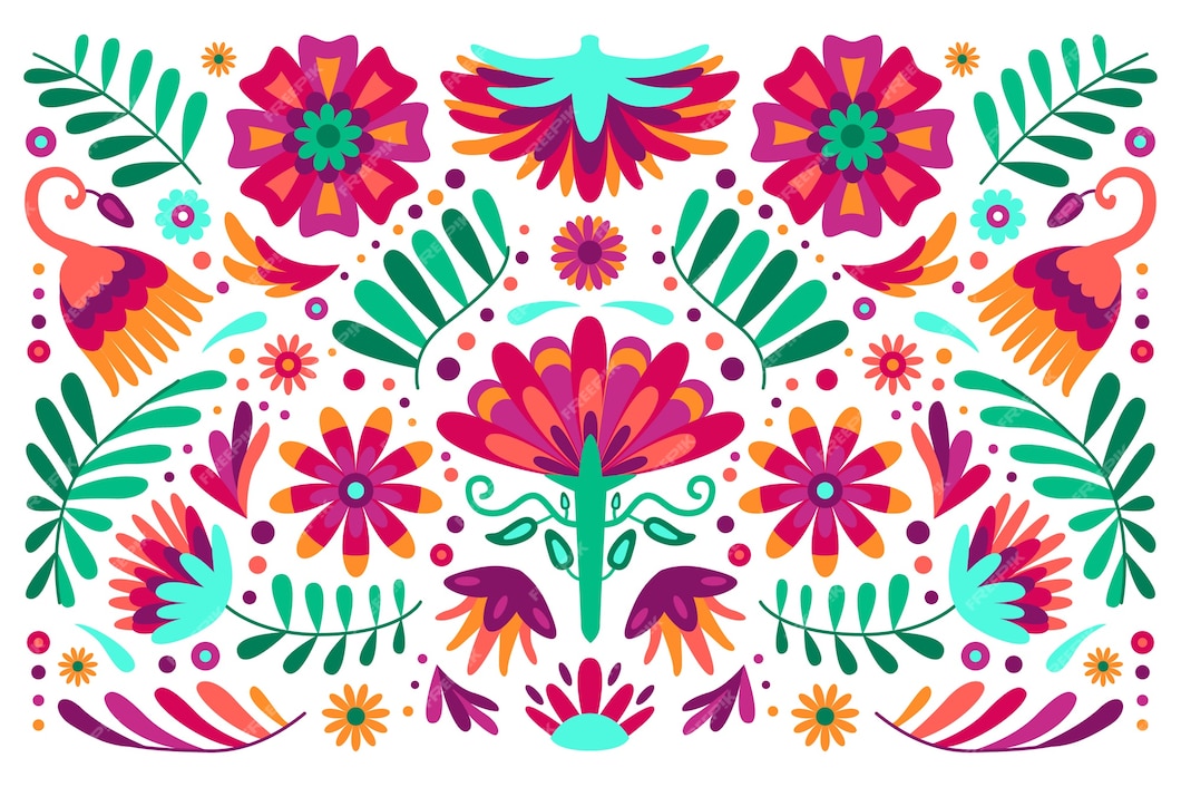 Free Vector | Colorful mexican background