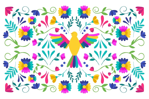 Free Vector | Colorful mexican screensaver flat design